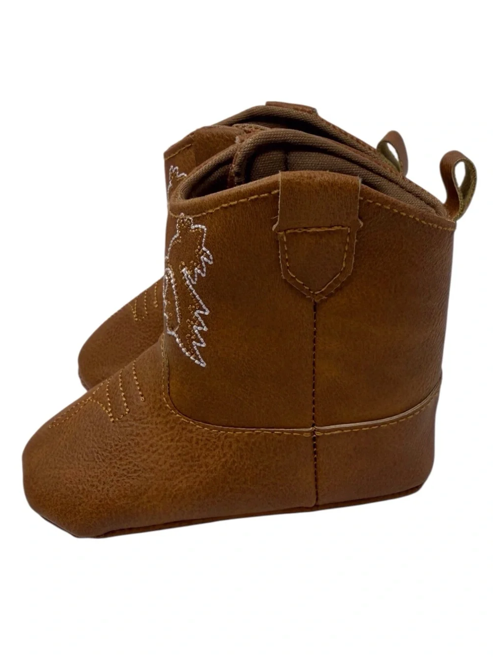Western Cowboy/Cowgirl Boots - Soft vegan Leather unisex 6-12 months EUC
